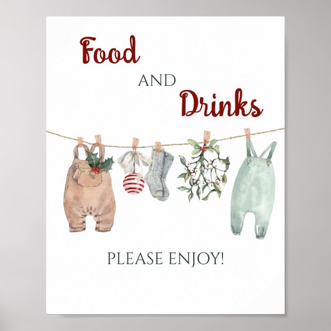 A Merry Little Christmas Clothes Food and Drinks  Poster (Vorne)