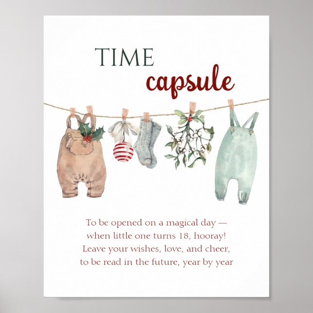 A Merry Little Christmas Clothes Time Capsule  Poster (Vorne)