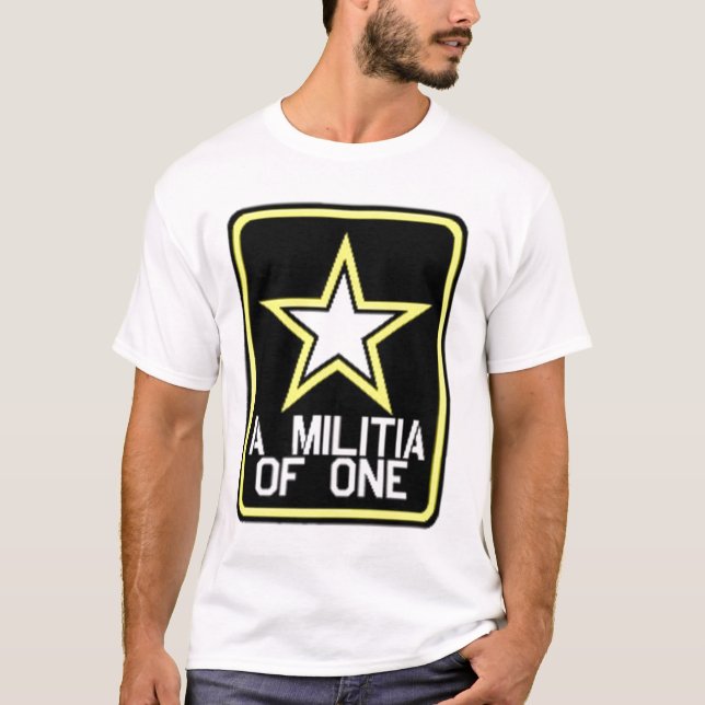 "A MILITIA ONE" 2. Änderung T-Shirt (Vorderseite)