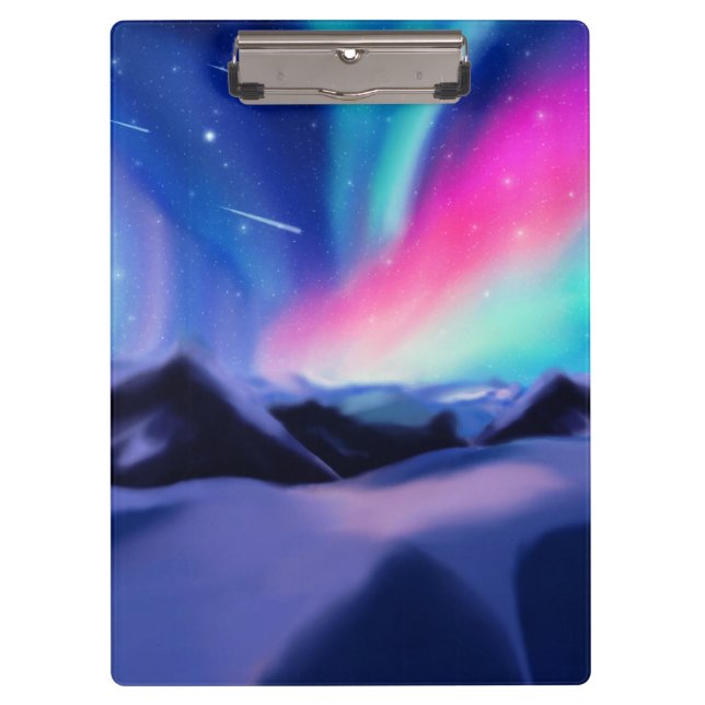 A Million Aurora Dreams Clipboard Klemmbrett (Vorderseite)
