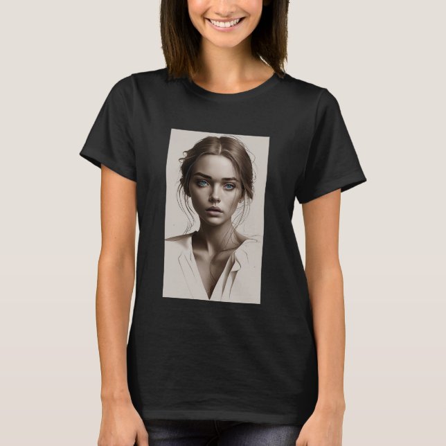 a Mindestcaptivate Portrait of Young Woman T-Shirt (Vorderseite)