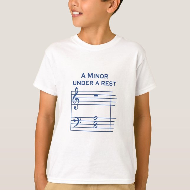 A Mini - Kinder in Babys T-Shirt (Vorderseite)