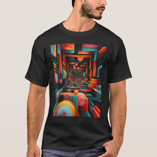 A minimalistic optical abstract artwork 1 T-Shirt (Vorderseite)