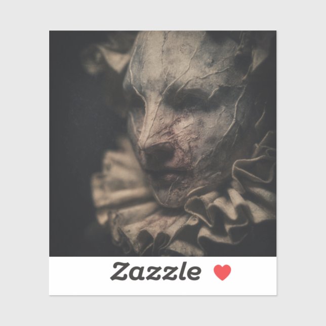 A Mirage in Hymn — Gothic Fine Art  Aufkleber (Blatt)