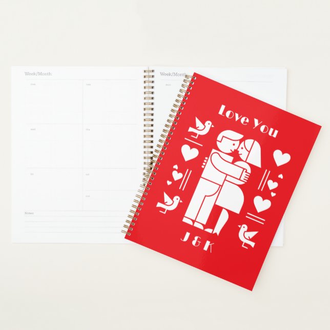 A modern Bauhaus personalized Valentine’s Day Planer (Anzeige)