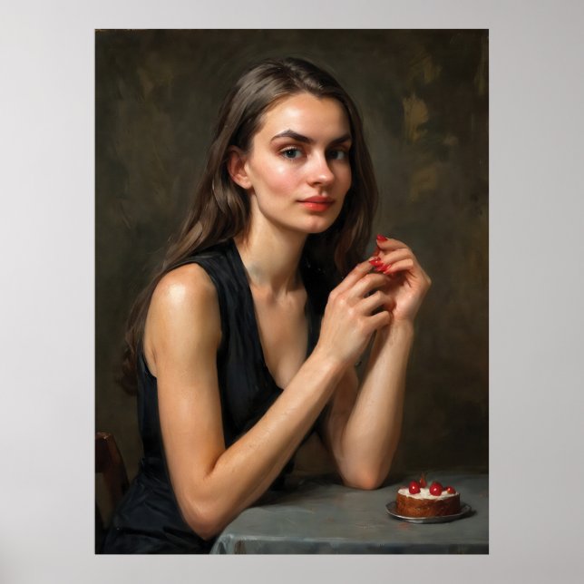 A Moment with Cherries Poster (Vorne)