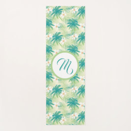 A Monogrammed Tropical Summer Yogamatte