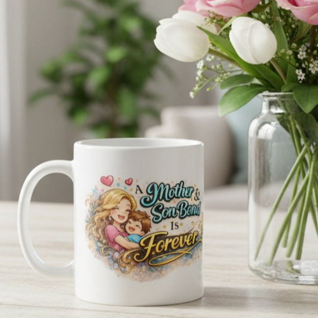 A Mother & Son Bond Is Forever Mug Kaffeetasse (Von Creator hochgeladen)