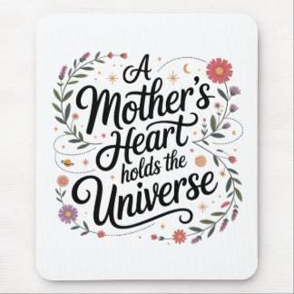A Mother's Heart Holds The Universe Mousepad