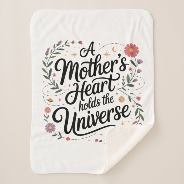 A Mother's Heart Holds The Universe Sherpadecke (Vorderseite)