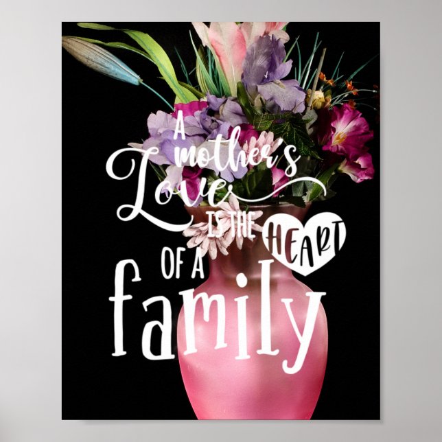 A Mother's Love Is The Heart Of A Family Poster (Vorne)