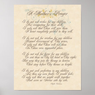 A Mother's Prayer Poster