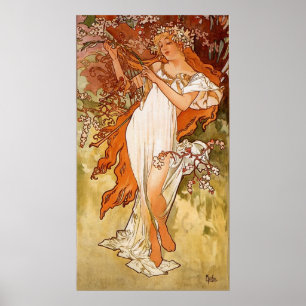 A. Mucha Vintage Kunst Poster