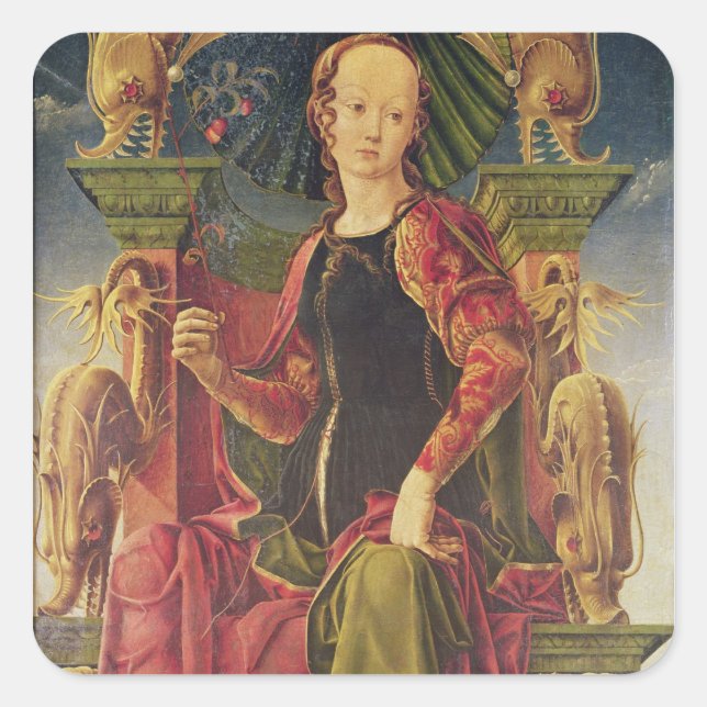 A Muse, c.1455-60 Quadratischer Aufkleber (Vorderseite)
