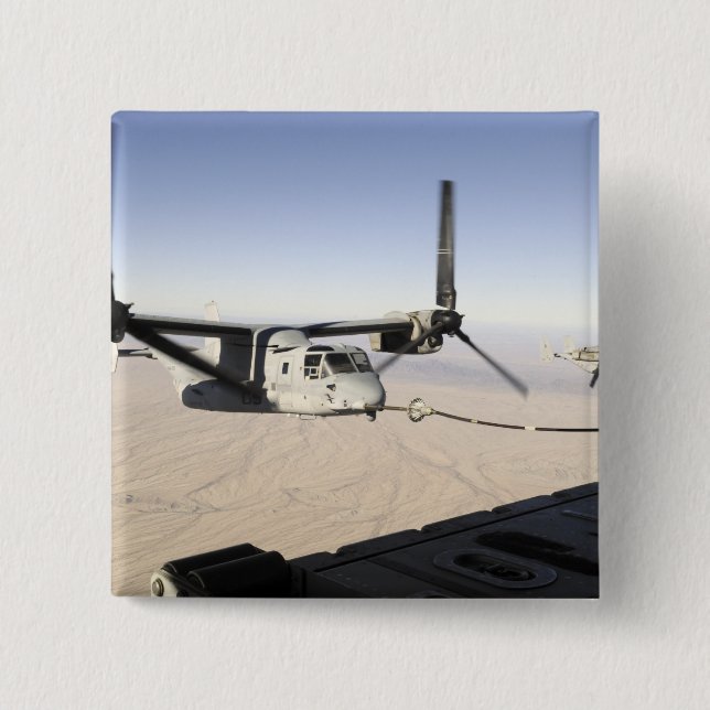 A MV-22 Osprey rebrennt Mittelflug Button (Vorderseite)