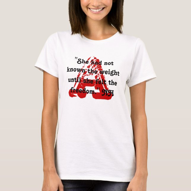 A Nathaniel Hawthorne Fans RED MARK DESIGN T - Shi T-Shirt (Vorderseite)