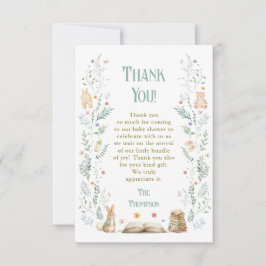 A New Chapter Baby Shower Dankeskarte