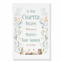 A New Chapter Baby Shower Welcome