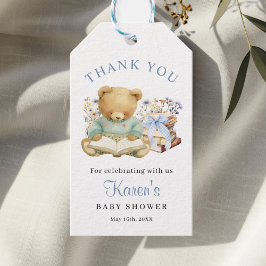 A New Chapter Begin Bear Baby Shower Thank you Geschenkanhänger