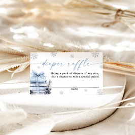 A New Chapter Begins Baby Shower, Diaper Raffle Begleitkarte