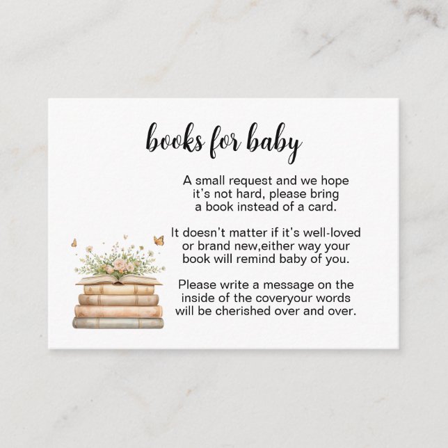 A New Chapter Begins Books for Baby Insert (Vorderseite)