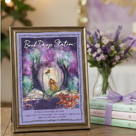 A New Chapter Begins Books for Baby Library Card Feiertagskarte