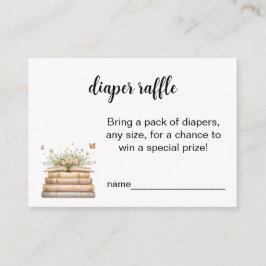 A New Chapter Begins Diaper Raffle Insert