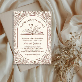 A New Chapter Begins Literary Baby Shower Einladung