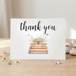 A New Chapter Begins Thank You Card - Flat Mitteilungskarte