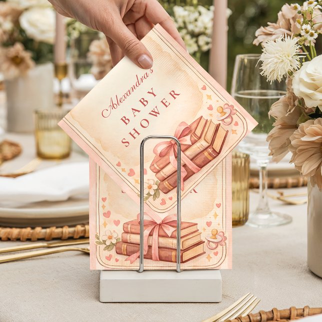 A New Chapter Storybook Baby Shower Serviette (Von Creator hochgeladen)