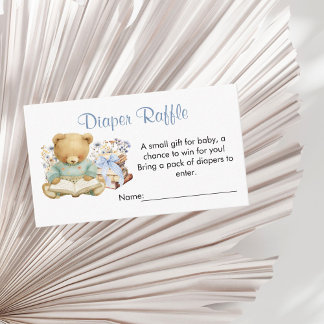 A New Chapter will soon Begin Diaper Raffle Begleitkarte