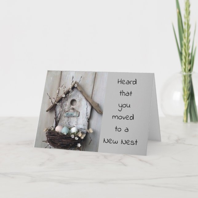 "A NEW NEST" - SO FREUT SICH FÜR SIE UND IHRE NEUE KARTE (Vorderseite)