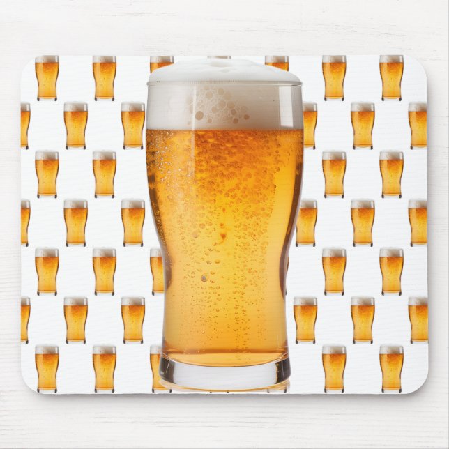 A Nice Cold One in a Chilled Glass on a Computer Mousepad (Vorne)