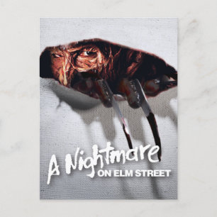 A Nightmare on Elm Street Freddy Krueger schaut Feiertagspostkarte