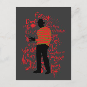 A Nightmare on Elm Street Schlaf nicht ein Feiertagspostkarte