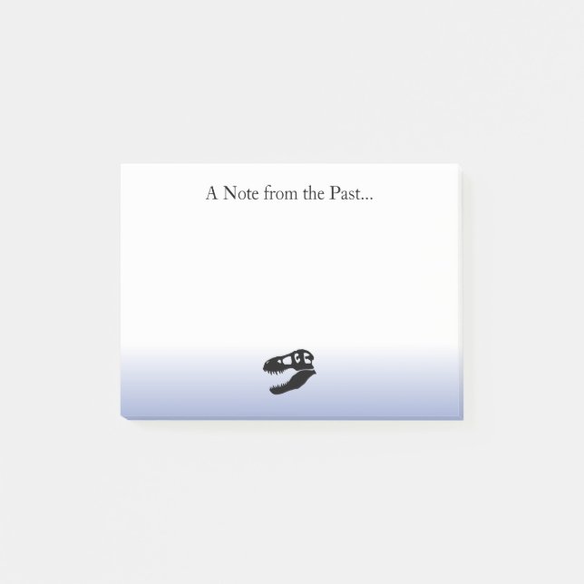 A Note from the Past- T. rex Dinosaur Post-its Post-it Klebezettel (Vorderseite)