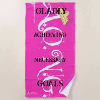 A.O.N.G pink Beach Towel Strandtuch