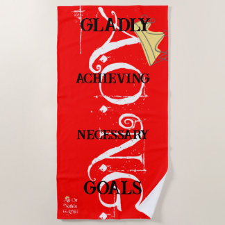 A.O.N.G. red Beach Towel Strandtuch