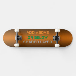 A oder B Schattenbereich Skateboard