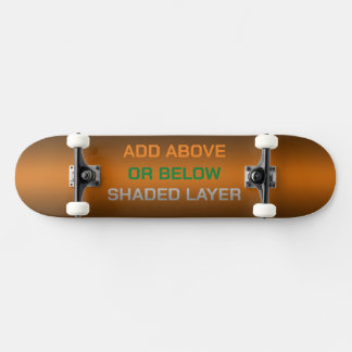 A oder B Schattenbereich Skateboard
