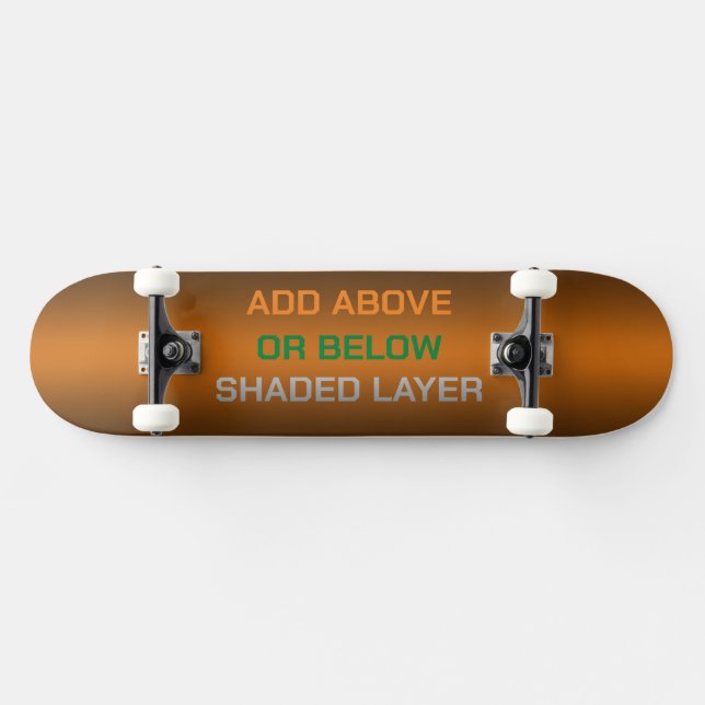 A oder B Schattenbereich Skateboard (Horizontal)