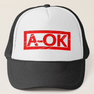 A-OK-Briefmarke Truckerkappe