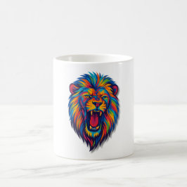 A PAINTED LION Coffee Mug Kaffeetasse