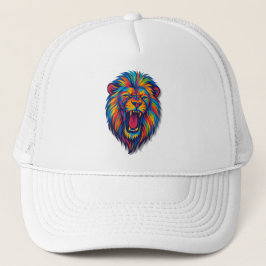 A PAINTED LIONT rucker Hat Truckerkappe