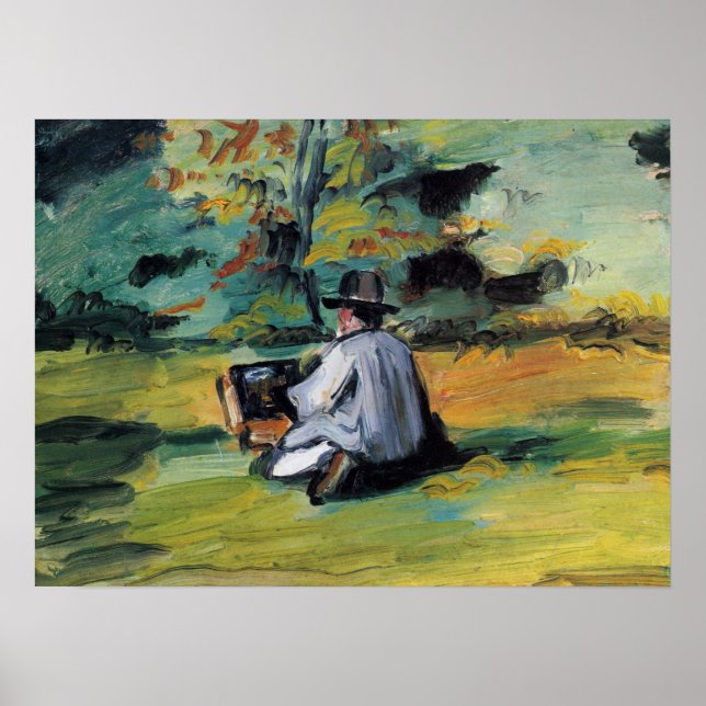 A Painter at Work - Paul Cezanne - c1874 Poster (Vorne)