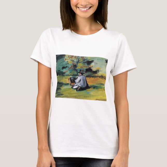A Painter at Work - Paul Cezanne - c1874 T-Shirt (Vorderseite)