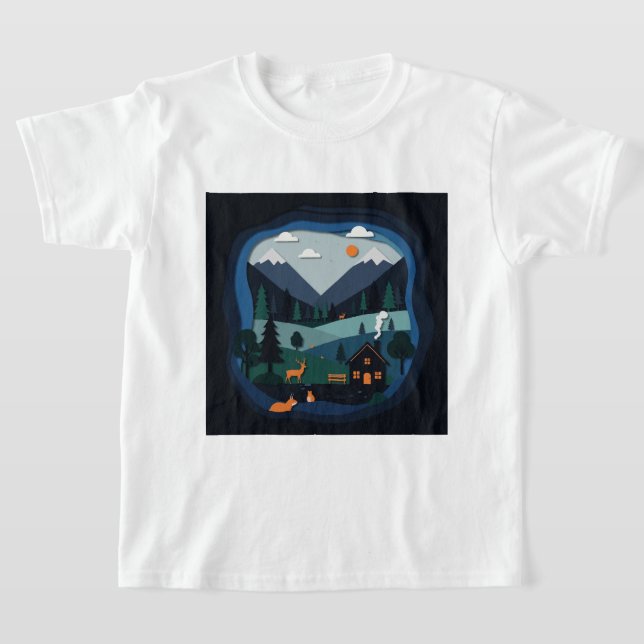 A paper cut illustration T-Shirt (Ablage )