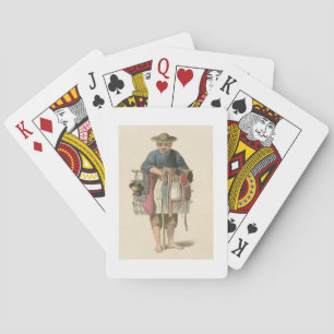 A Pedlar, plate 17 from 'The Costume of China', en Spielkarten
