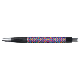 A pen with a colorful geometric pattern  kugelschreiber