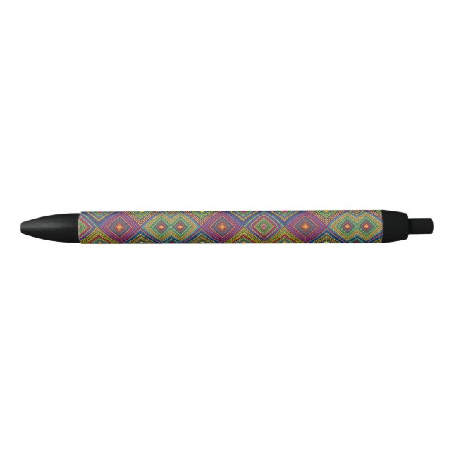 A pen with a colorful geometric pattern  kugelschreiber (Vorderseite)